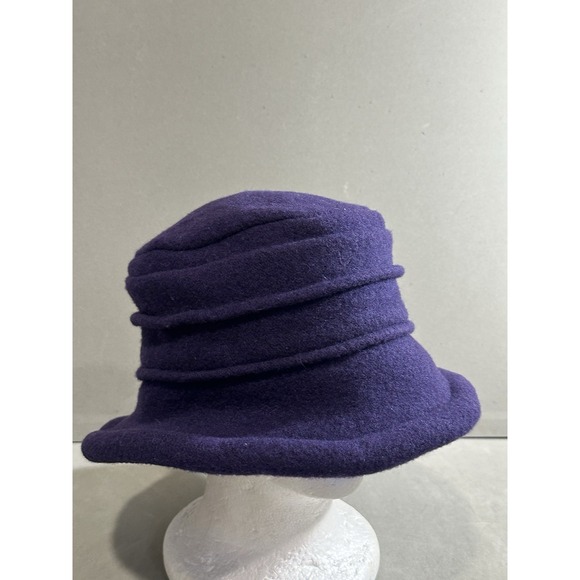 Scala Hat Slouch Hat Womens Navy 100% Wool One Size - Picture 1 of 6